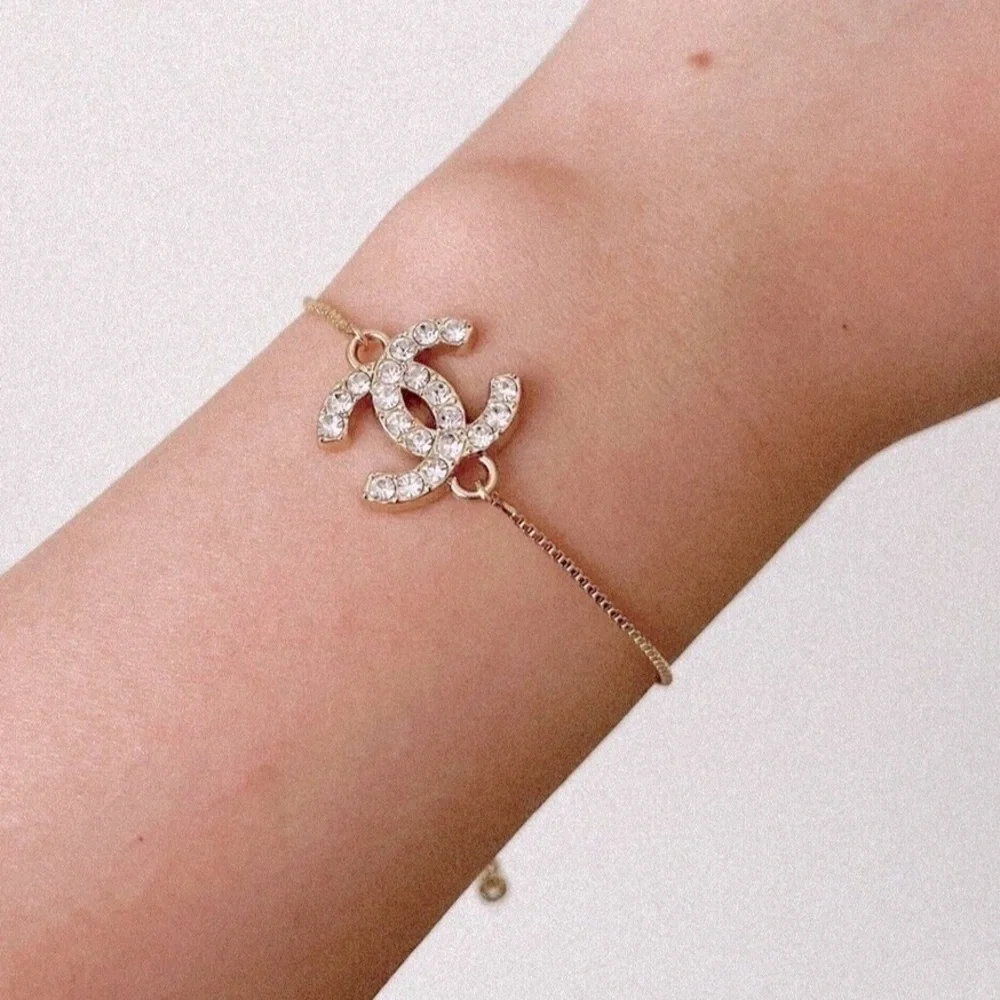 AUTH chanel pendant on new adjustable length bracelet